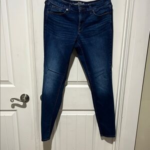 Universal Thread Blue Skinny Jeans with Gradient Fade